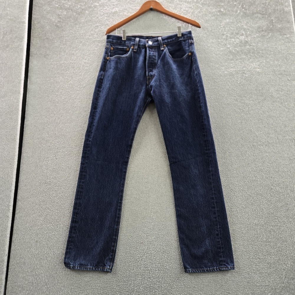 Levi's 501 Men Jeans 31X32 Blue‎ Denim Original Fit Straight Leg 30" Inseam